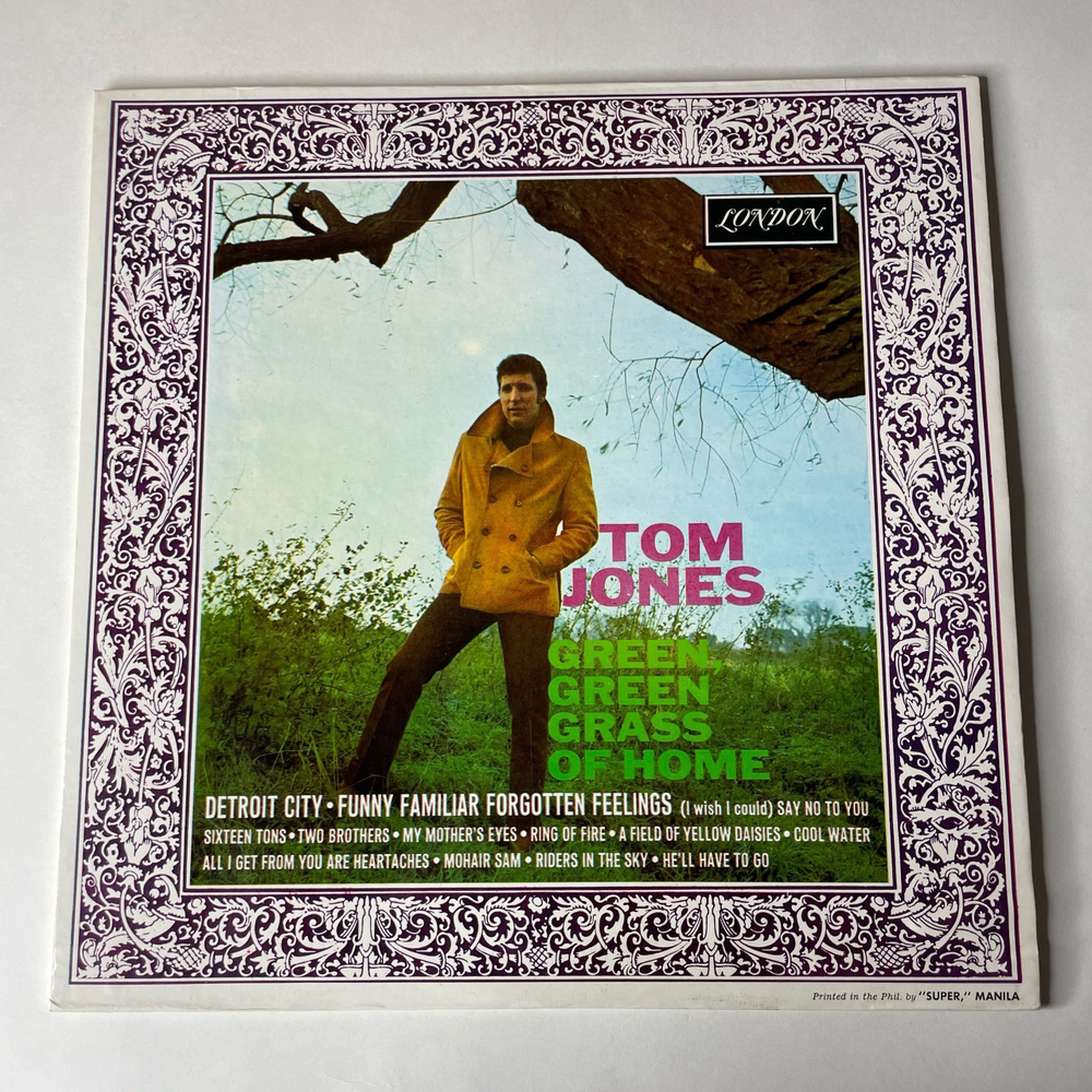 Винтажная виниловая пластинка LP Tom Jones Том Джонс, Green, Green Grass Of Home (Англия 1973)