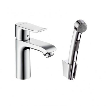 Смеситель для раковины с биде лейкой Hansgrohe Metris 31285000