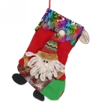 Носок новогодний CANDY 35*25 см «Фейерверк красок», микс