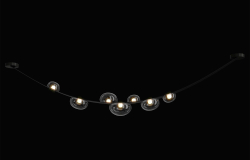 Светильник подвесной Crystal Lux BOSQUE SP7 L3000 BLACK/TRANSPARENT