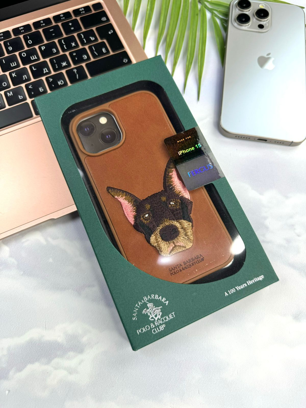 Чехол для iPhone Doberman Brown