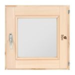 Форточка для бани и сауны Банные штучки, двойное стекло, 40 х 40 см, липа, 271229