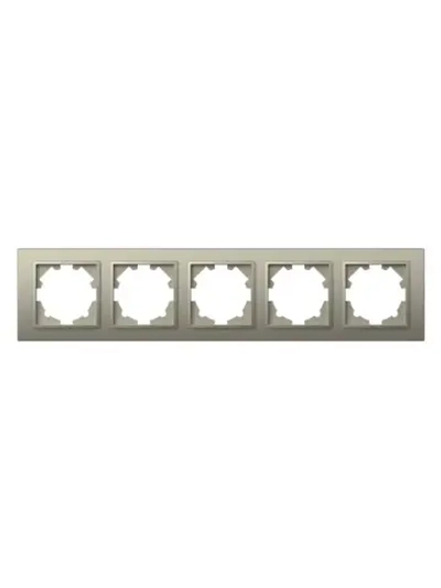 Рамка 5 Поста Универсальная титан ZENA