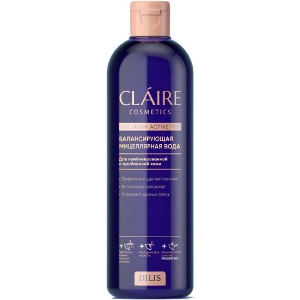 "CLAIRE" Мицеллярная вода Балансирующая д/комбинир. и проблемной кожи 400мл