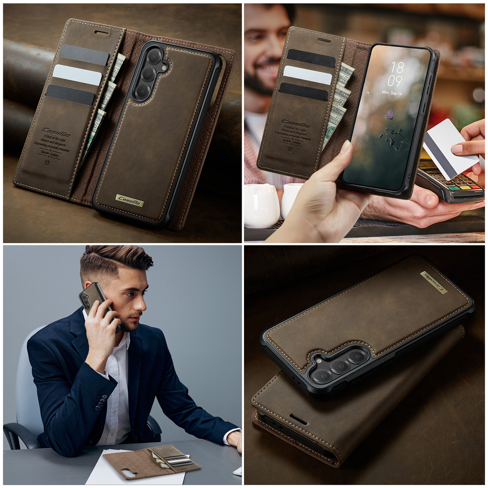 Чехол-кошелек CaseMe 2 in 1 MagSafe Samsung Galaxy S25+