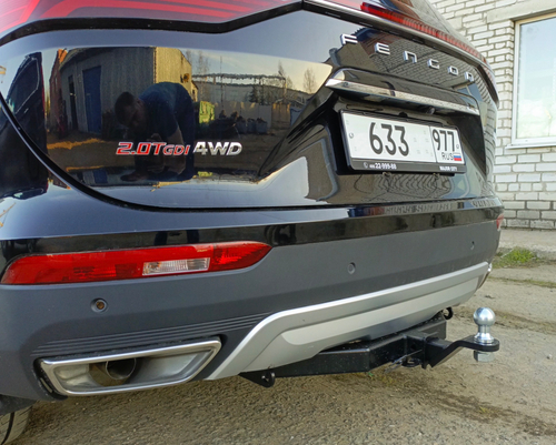 Фаркоп Бизон с унив. эл-кой Smart на DongFeng Fengon ix7 2023- (паспорт и сертификат в комплекте) FA 0710-E