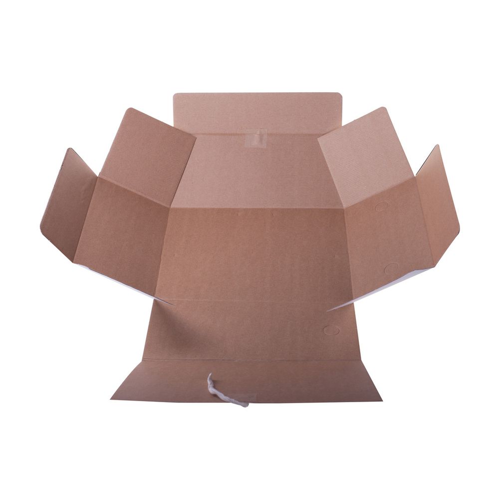 Папка архивная на завязках 150мм, микрогофрокартон, Спейс, белая, до 1400 листов