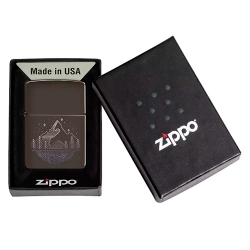 Зажигалка Zippo 49633 Mountain Design, Brown