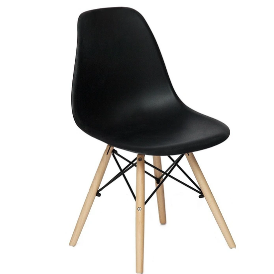 Стул Secret De Maison CINDY (mod.001) дерево береза/металл/пластик, черный