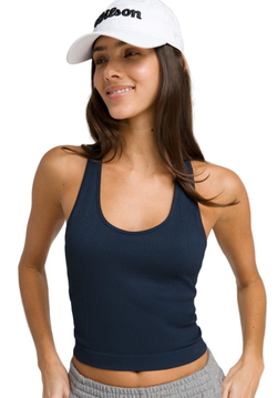 Женский топ теннисный Wilson Everyday Brami Top - classic navy