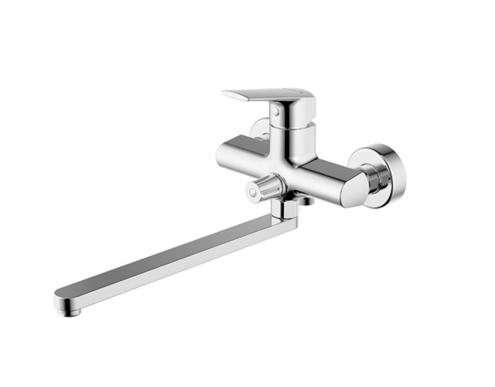 СМЕСИТЕЛЬ ДЛЯ ВАННЫ С ДЛИННЫМ ИЗЛИВОМ BRAVAT REAL F6121179CP-01L