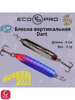 Блесна для рыбалки вертикальная ECOPRO Dart, 40мм, 3г, C