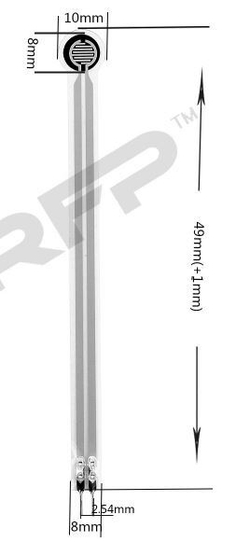 Пленочный датчик давления RFP602 - 5кг