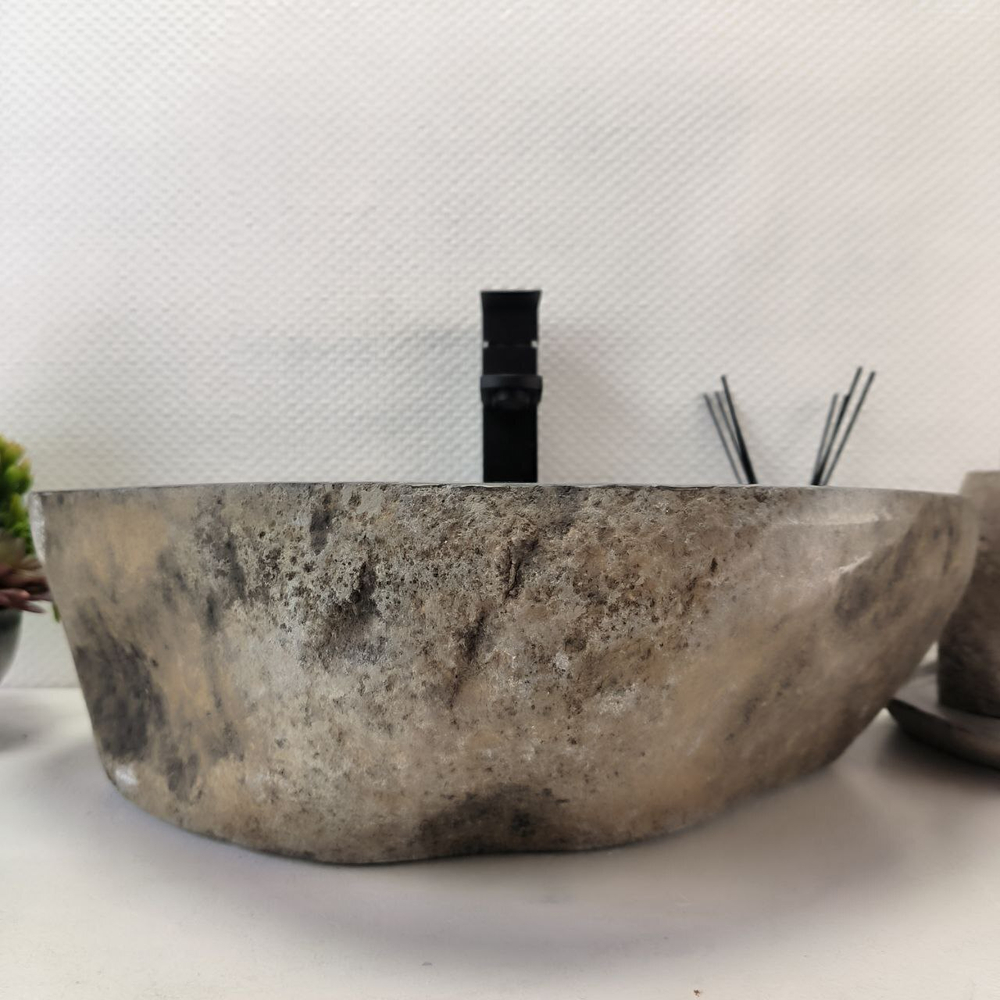Раковина из речного камня RS-63571 (53*38*16) 0122