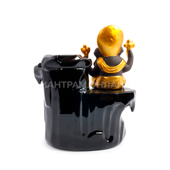 Подставка под стелющиеся благовония Ганеш символ процветания через мудрость 15 см
