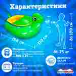 Электрическая бамперная лодка «Черепашка» зелёная, на пульте