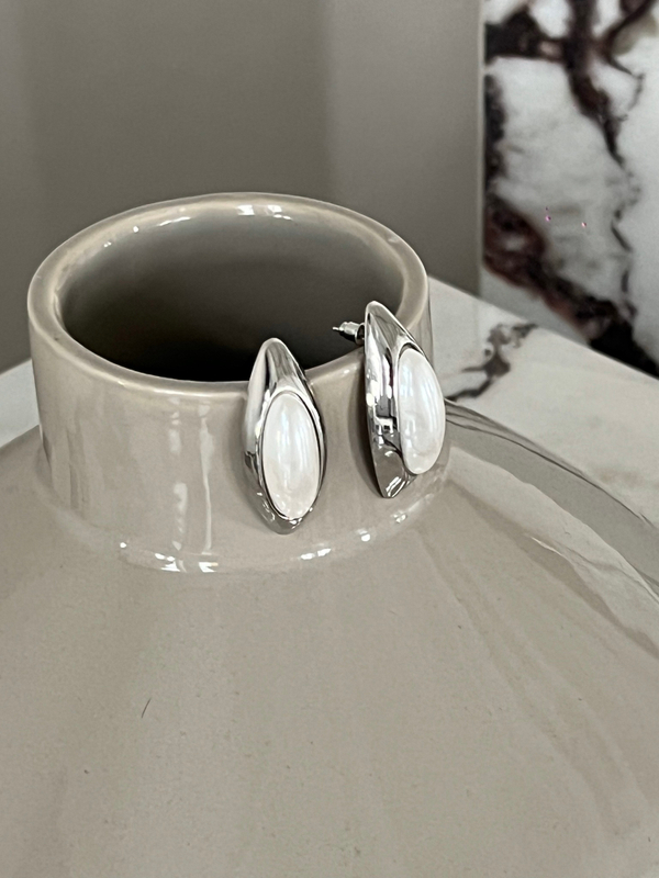 Серьги имиджевые жемчужные