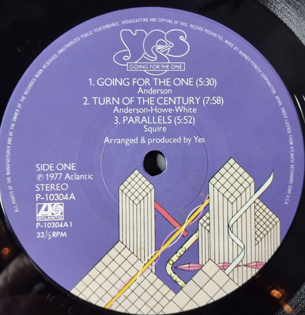 Винтажная виниловая пластинка LP Yes Going For The One (Japan 1977) (No Obi) Turn Of The Century