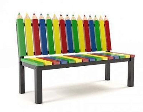Скамейка для детских площадок «Палитра»