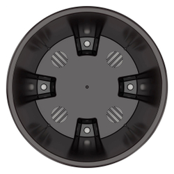 Горшок для цветов пластмассовый "Линель" 4,5л, д19см, h19см, со вставкой, белый