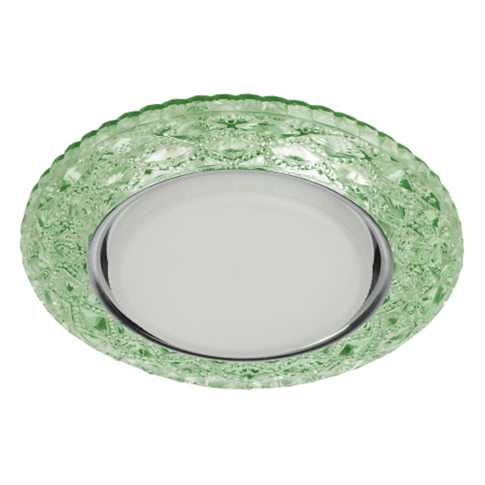 DK LD24 GR/WH Светильник ЭРА декор cо светодиодной подсветкой Gx53, зеленый