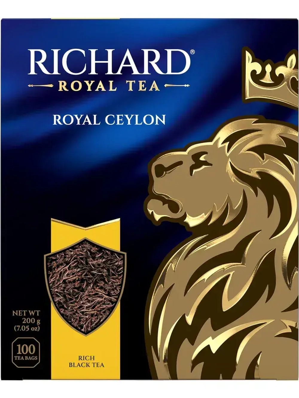Чай в пакетиках черный Richard Цейлон (Шри-Ланка), 100 шт