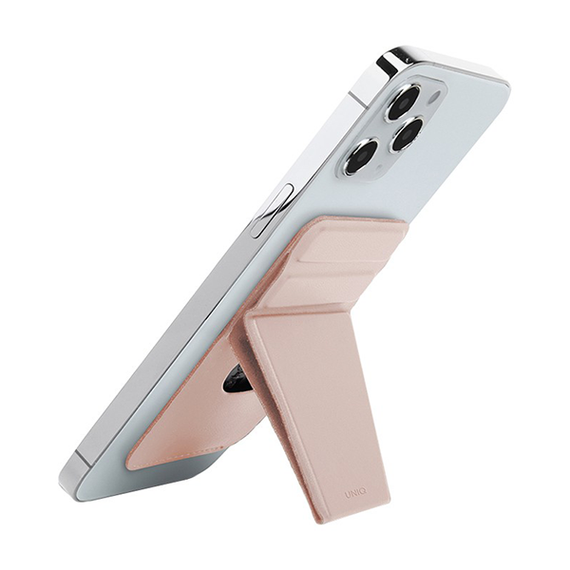 Бумажник Uniq LYFT Magnetic с функцией подставки (MGSNAPONCH-LYFTPNK) розовый