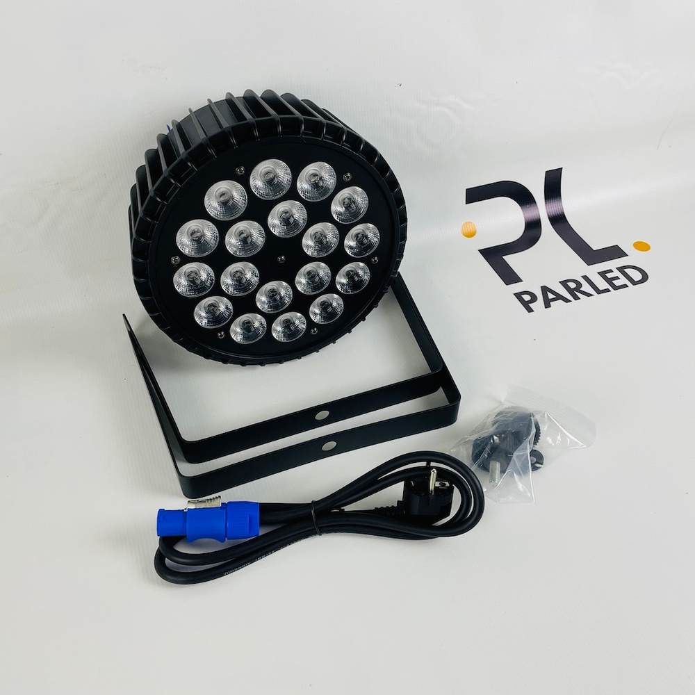 Прожектор PL led flat par 18 (RGBWA+UV)