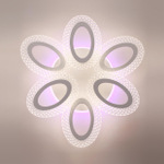 8018/60CL LEDIO LN25 белый/прозрачный металл/акрилл Потолочный светильник c подсв. осн. LED 60W 220V 3000-6000K CLARE