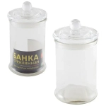 Банка стеклянная для сыпучих продуктов с крышкой BANCA, объем: 0.4 л