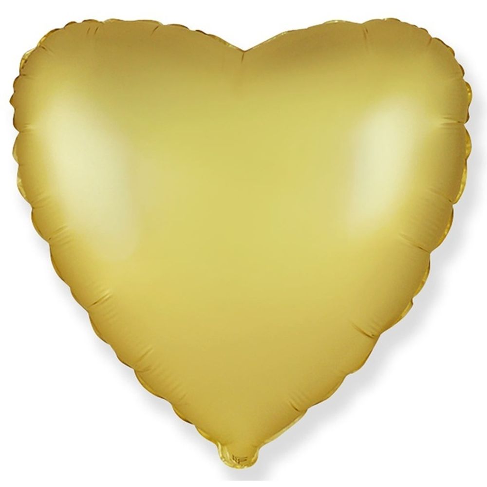Шар Flexmetal сердце 18&quot; сатин золото #201500SPO