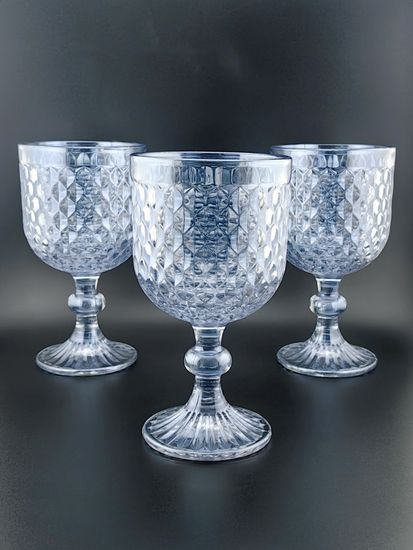 Набор бокалов 300 мл. 6 шт. синий, серия Грани