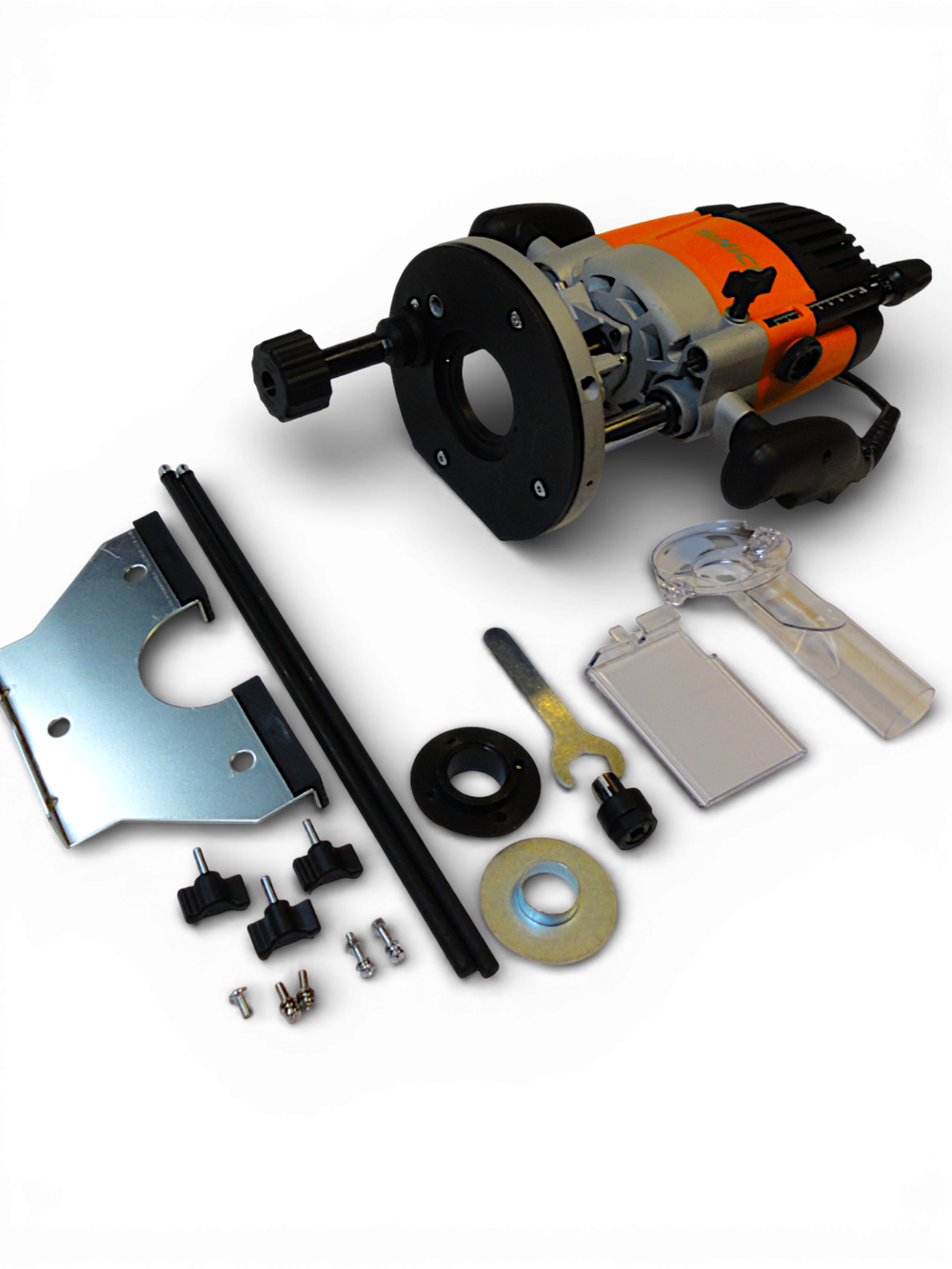 Фрезер универсальный, адаптированный для установки в стол, ход фрезы 67мм, 2400 Вт., SINICA