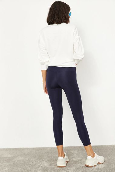 Qadın üçün göy rəng, parlaq, streç material lasina 2253399