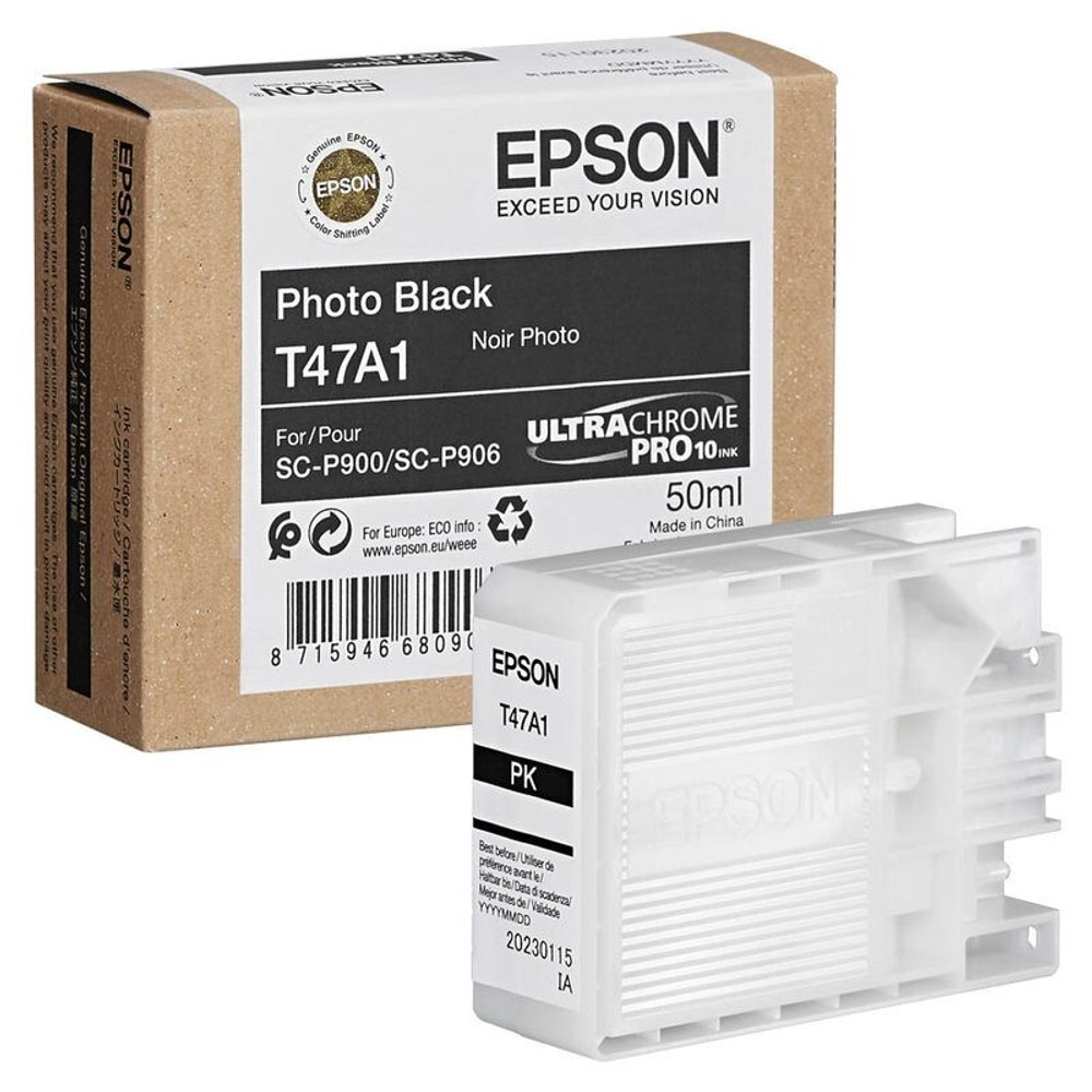 Картридж EPSON T47A (C13T47A100) для SC-P900 черный фото