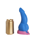 Синий фаллоимитатор Дракон Эглан Small - 21 см.