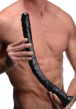 Черный анальный фаллоимитатор Hosed Realistic Anal Dildo - 50,8 см.