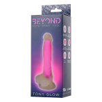 Прозрачно-розовый светящийся в темноте фаллоимитатор 20см ToyFa Beyond Tony Glow 872008