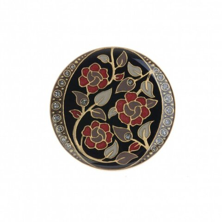 Брошь Clara Bijoux Цветы F77095 BW