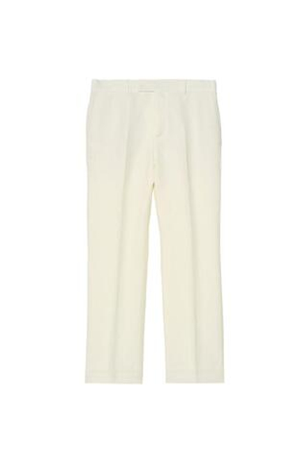 ZARA X BENITO ANTONIO КОСТЮМНЫЕ БРЮКИ СВОБОДНОГО КРОЯ ИЗ ЛЬНА И ШЕРСТИ В ЕЛОЧКУ, ЭКРЮ