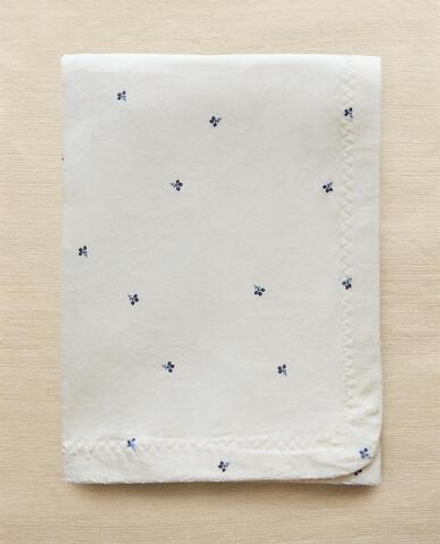 ZARA HOME ДЕТСКИЙ ПЛЕД С ПРИНТОМ, ЭКРЮ