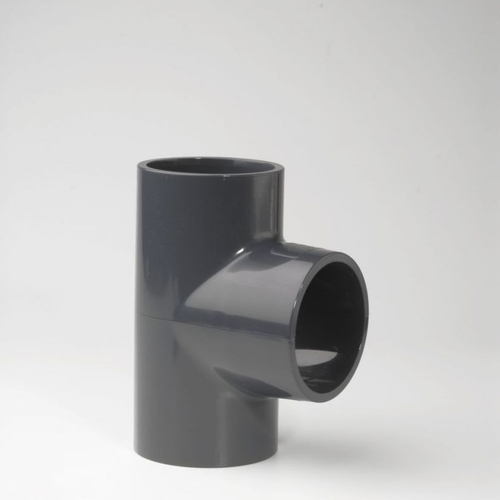 Тройник 90° ПВХ (НПВХ) равнопроходной под клей (Ру10-16), PLIMAT, Португалия