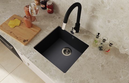 Кухонная мойка FLORENTINA Вега 400 черная