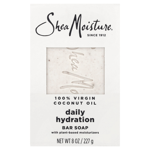 SheaMoisture, кусковое мыло для ежедневного увлажнения, 100% нерафинированное кокосовое масло, 227 г (8 унций)