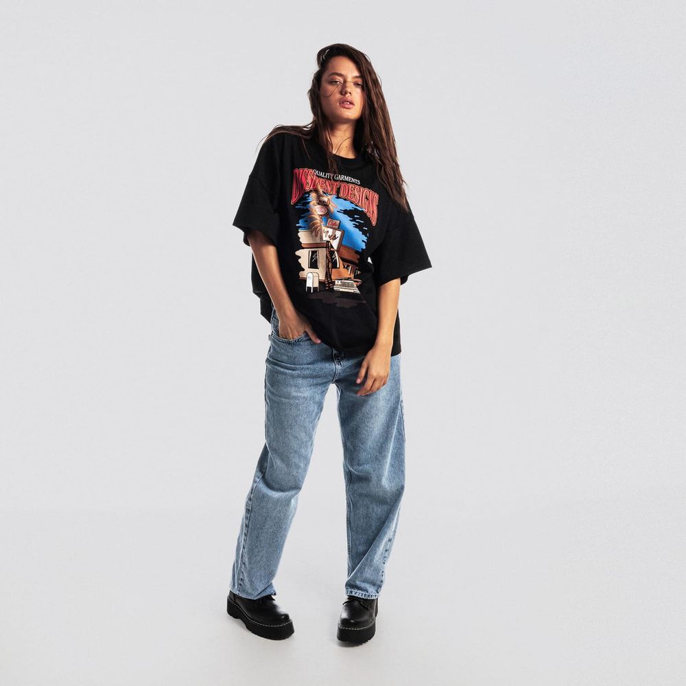 Купить Футболка Dissident Twin Palms Cafe черная Футболка Dissident Twin Palms Cafe черная