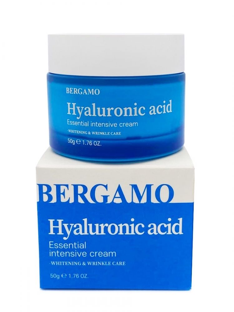 Крем для лица с гиалуроновой кислотой BERGAMO Hyaluronic Acid Essential Intensive Cream 50 гр