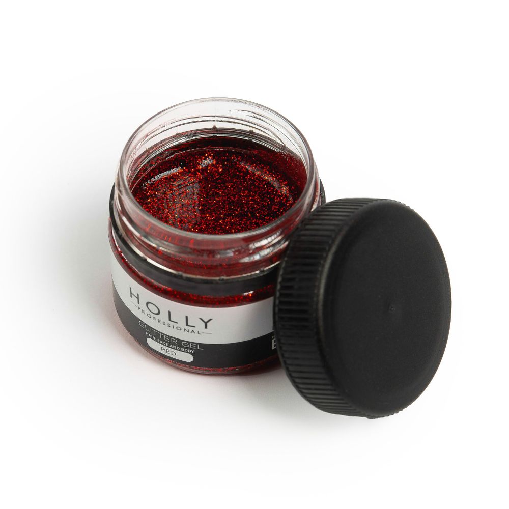 Глиттер для глаз, лица, волос и тела Glitter Gel Red
