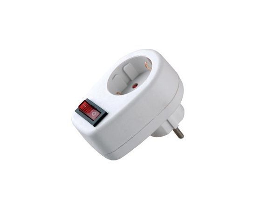 Розетка с выключателем в розетку 16А переходник