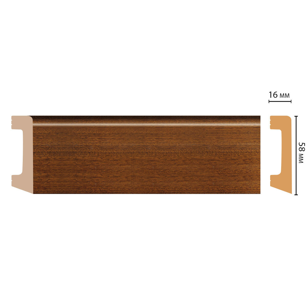 Плинтус Decomaster D234 D234-75 ДМ