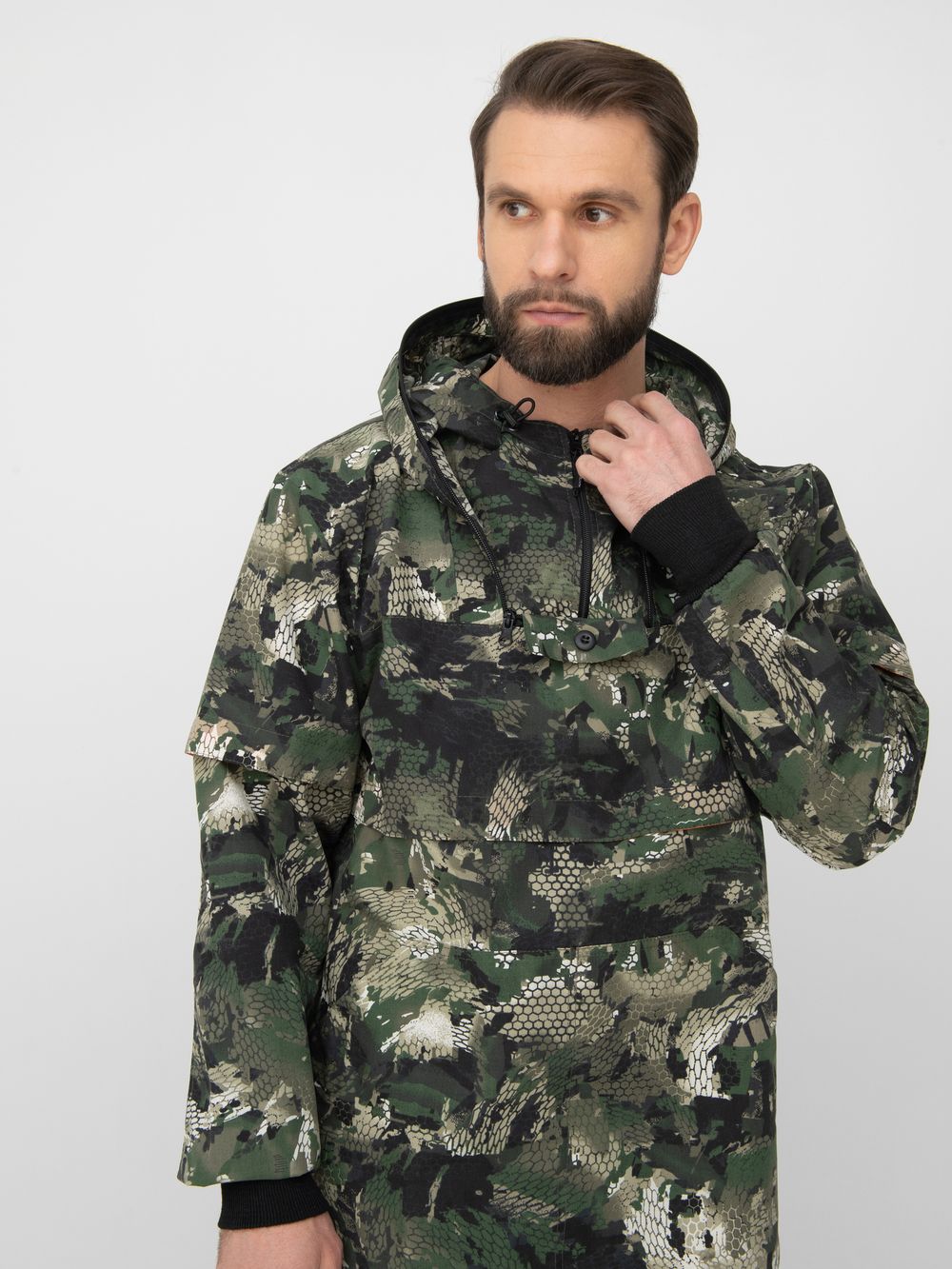 Костюм летний Антигнус-Люкс ткань Сорочка цвет Зелёный питон